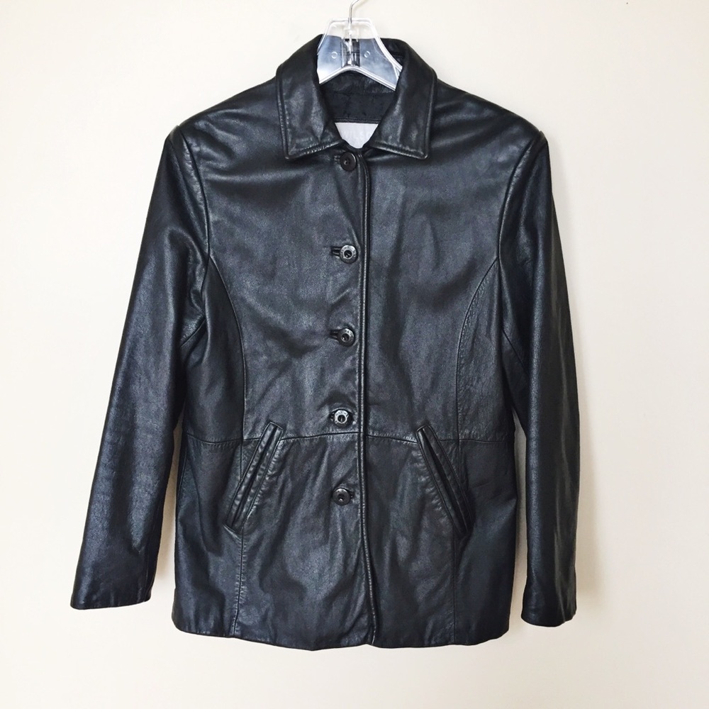 Wilsons Leather Maxima Button Down Lined Jacket - image 2
